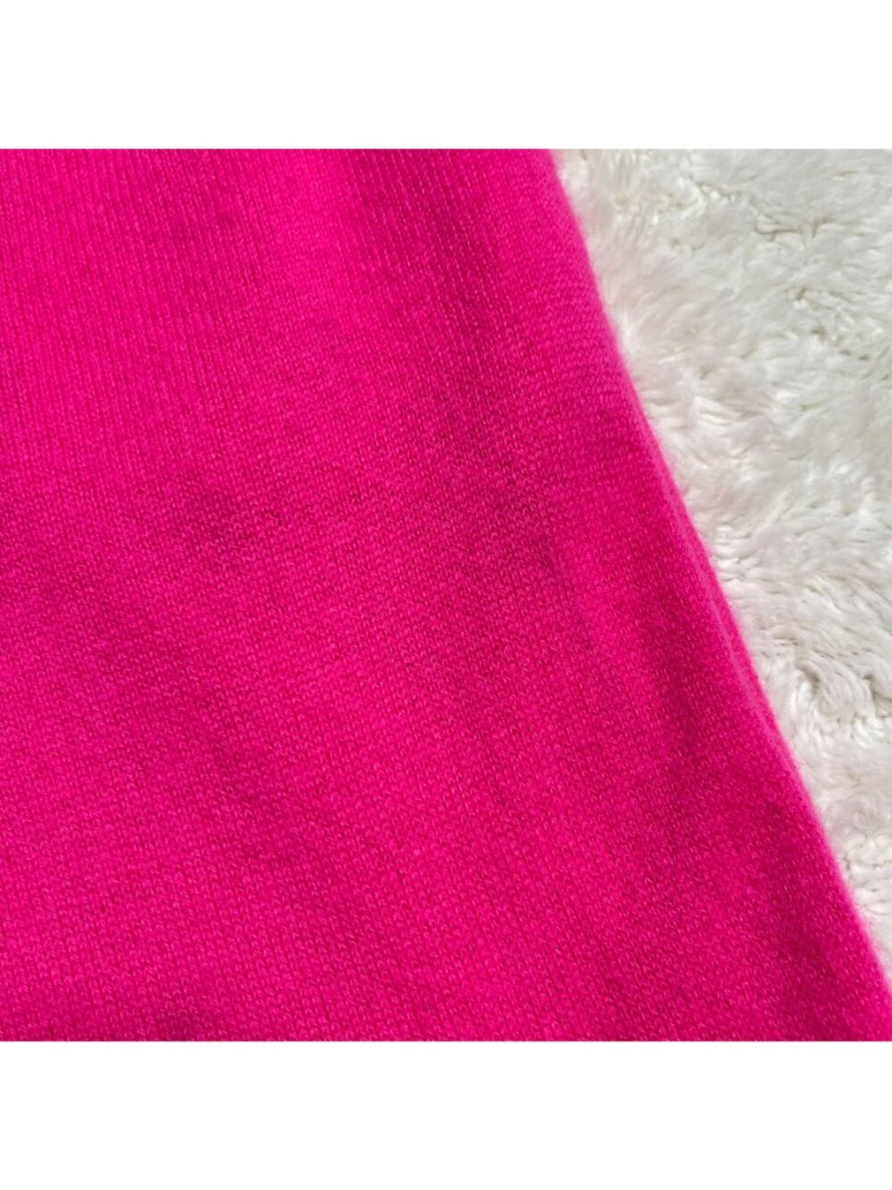 Something Navy Cashmere Joggers Medium M Fuchsia Pink Knit Lounge Pants Drawstri - Picture 4 of 7